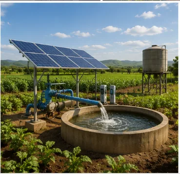 Agricultural solar pumping