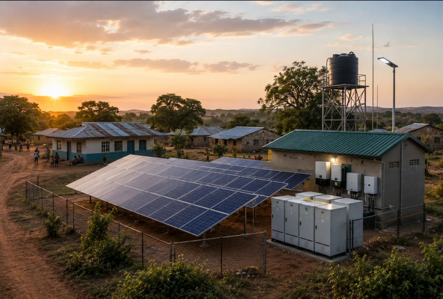 Off-grid community solar