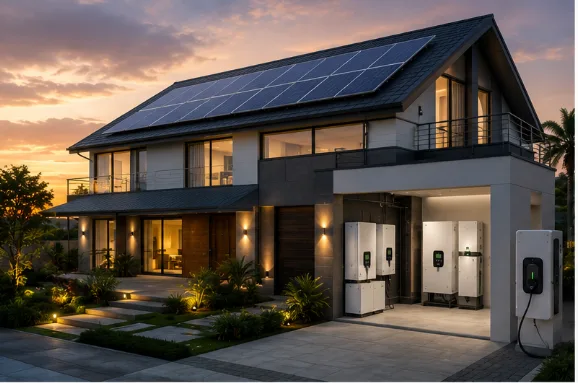 Residential solar installation